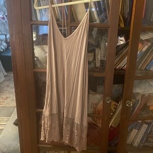 Elegant Lace Trim Slip Dress